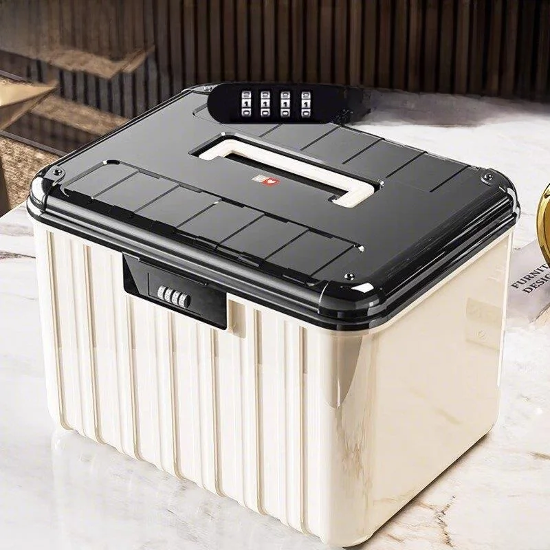 

Large Capacity Password Lock Storage Box Valuable Item Storage Box Medicine Box Hand Carry Layered European Style Storage Box