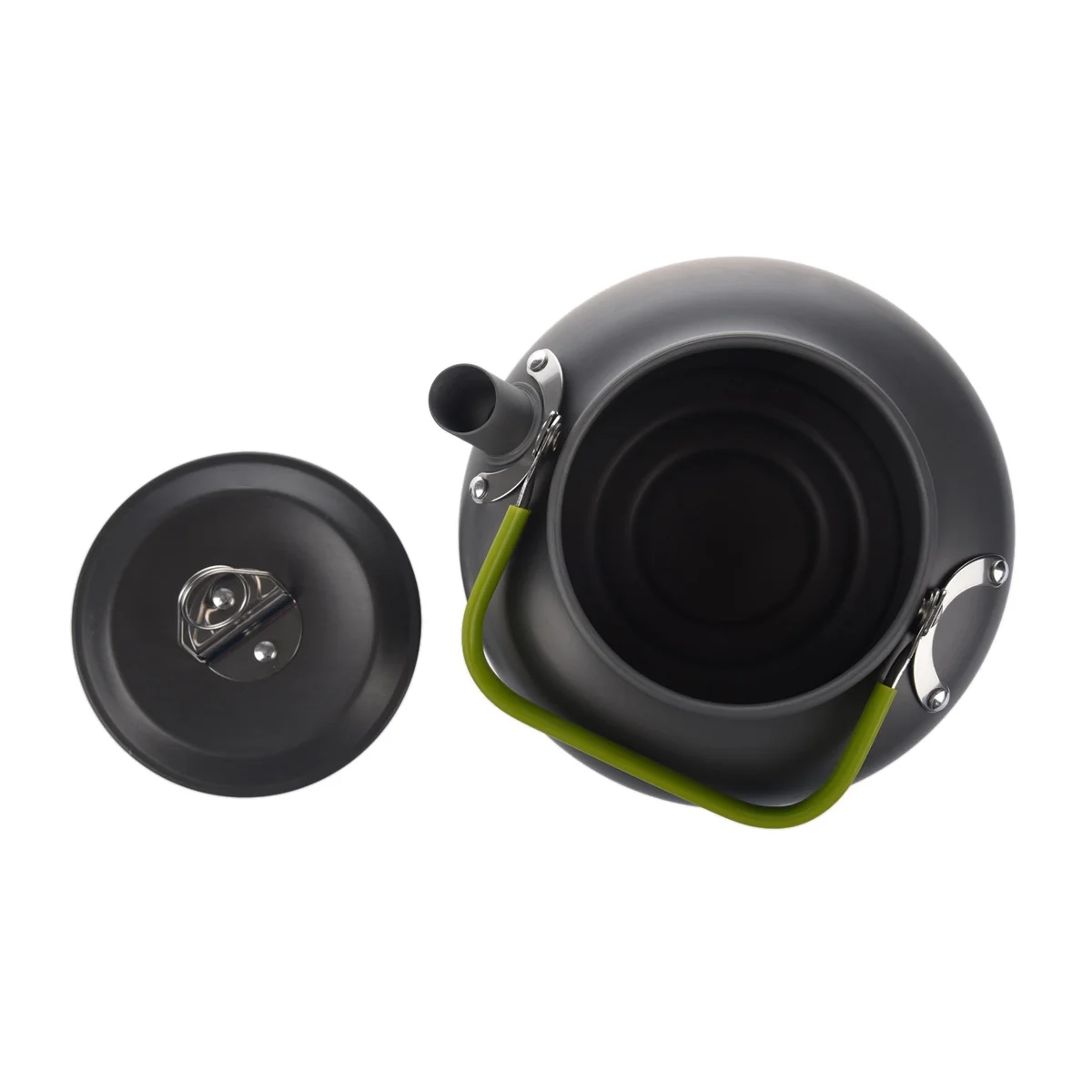 陽極酸化アルミニウムケトル,屋外ハイキング,キャンプ,サバイバル用のケトル,ポータブル,超軽量,コーヒーポット,0.8l