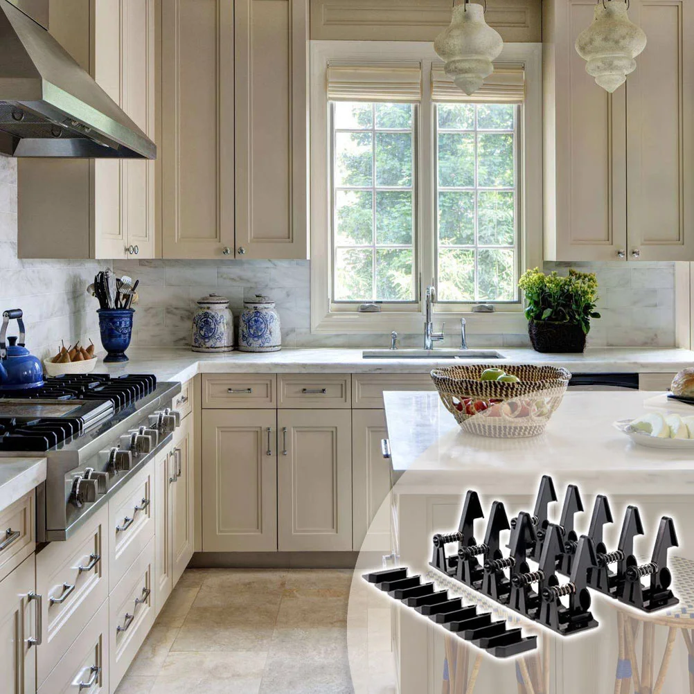 12 زوجًا من أقفال الأدراج الواقية للأطفال، تصميم زنبركي مرن، أقفال خزانة أمان للأطفال، مزالج مقاومة للأطفال للمطبخ