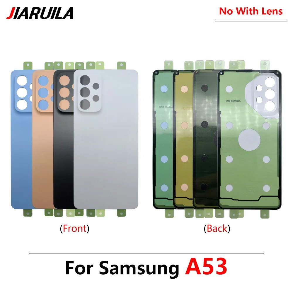 NEW For Samsung A53 A33 5G A52S A54 A34 Back Battery Cover Door Rear Rear Housing Case With Sticker Replacement Parts