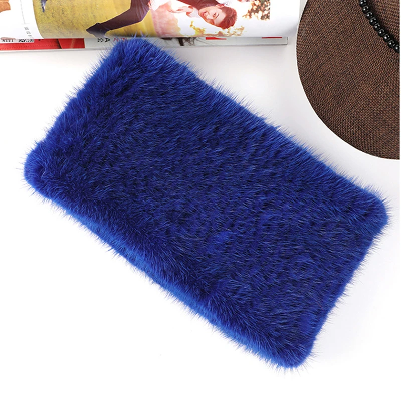 headbands for women Real fur hair band hair accessories Mink knitting female headband for hair Elastic band made scarf