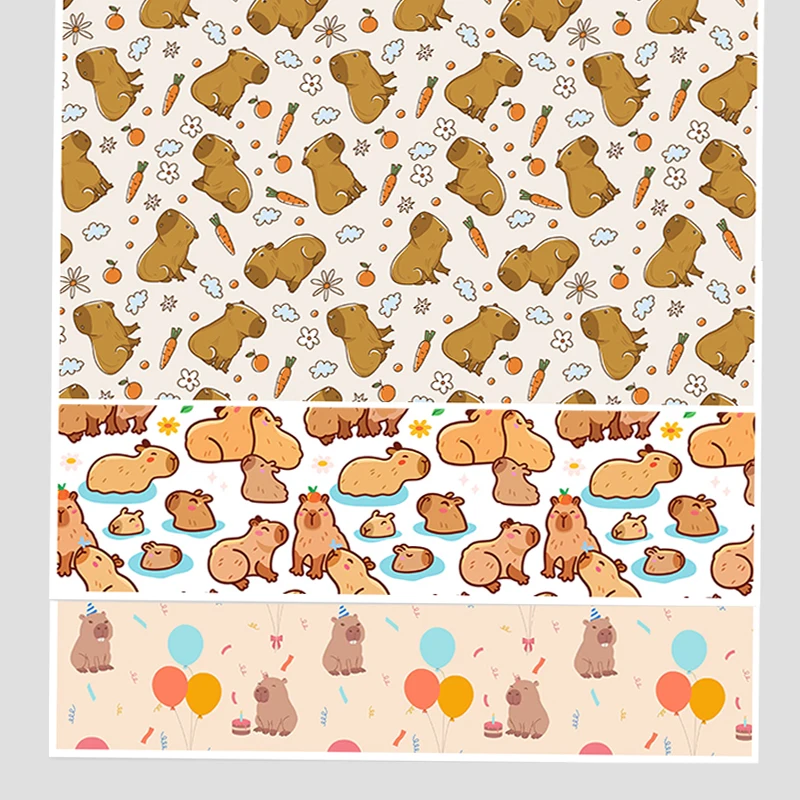3/5/10 Stück A3+ Capybara Geschenkpapier Niedliches Kapibala Kraftpapier DIY Geschenkverpackung Kinder Geburtstag Hochzeit Party Deko Zubehör – Detail 1