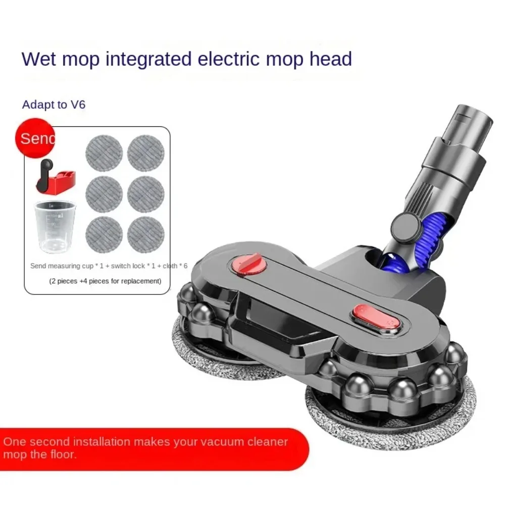 With Removable Water Tank and Mop Cloth Attachment Wet Mop All-in-one Electric Mop Head Suitable for Dyson V7/V8/V10/V11/V15/G5