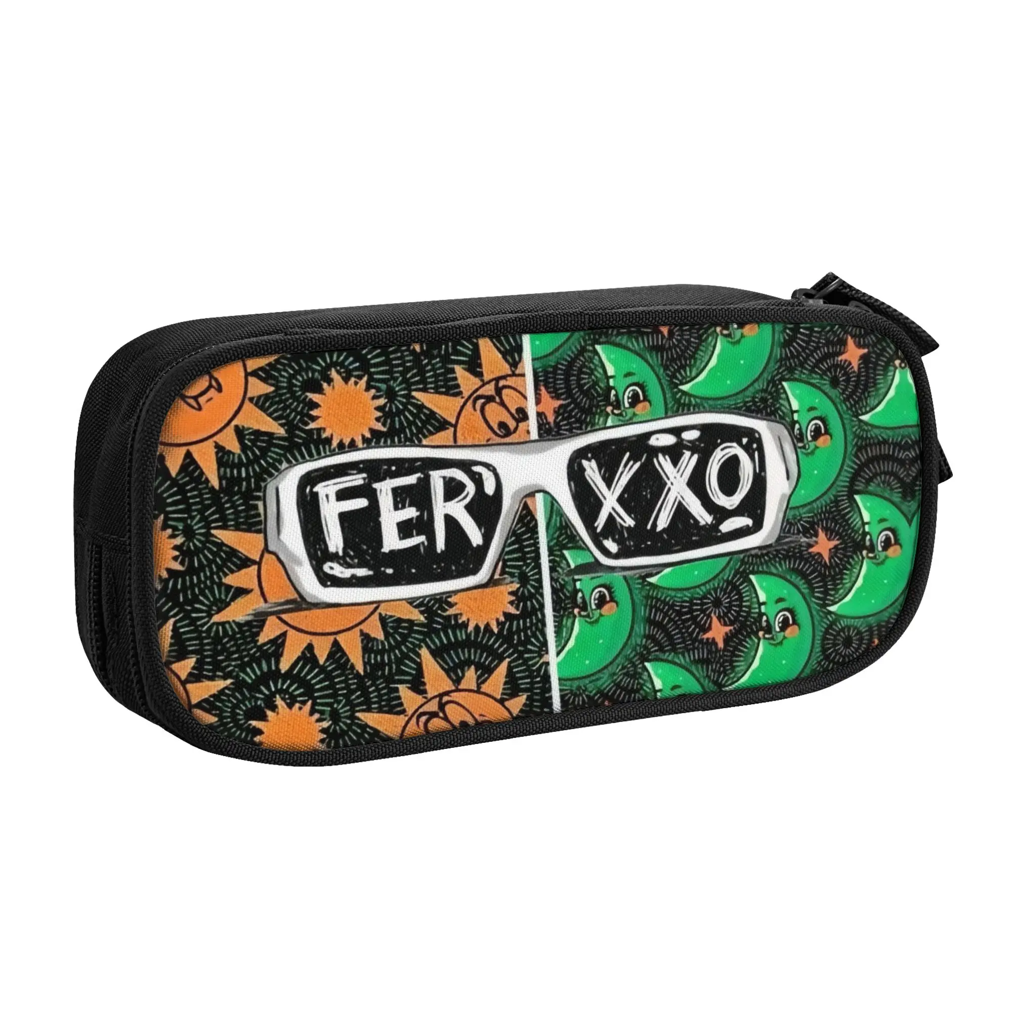 Cute Colombian Feid Ferxxo Pencil Cases for Girl Boy 90s Rapper Rap Music Singer Rapper Songwriter Pencil Box School Accessories