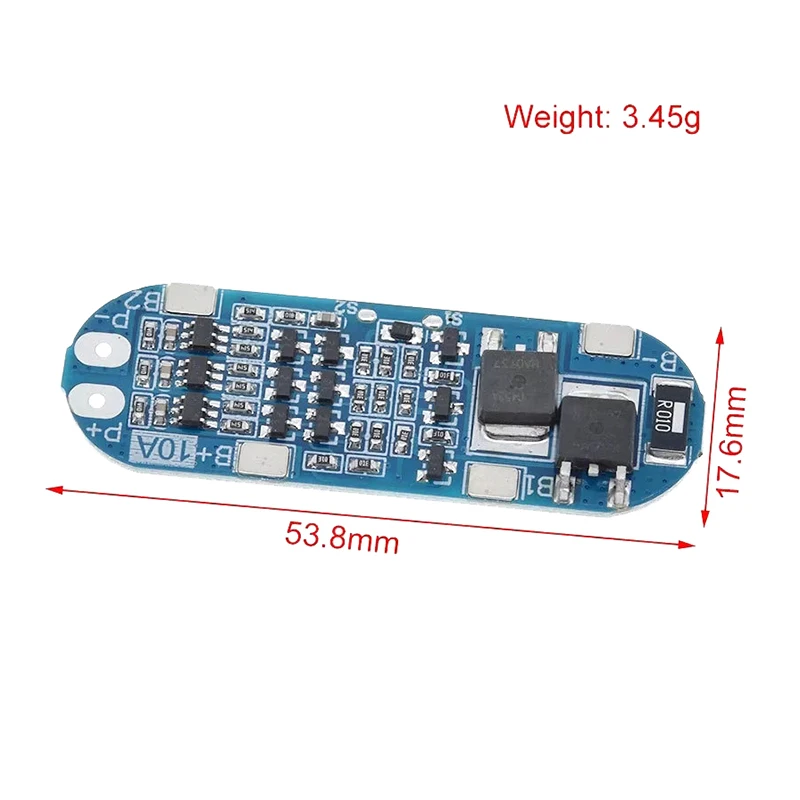 Lithium Battery Charger Protection Board Power Bank Charging BMS 3S Li-ion Battery Cells Protection Board