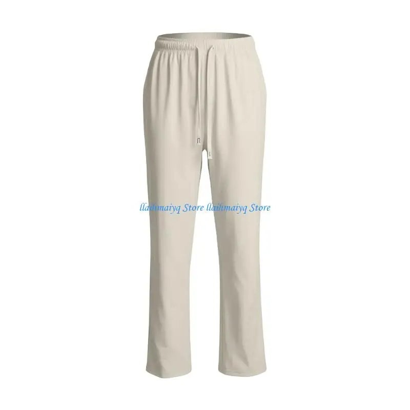 573B Women's High Waist Quick Dry Drawstring Active Pants Yoga Running Lounges Trousers With Pockets