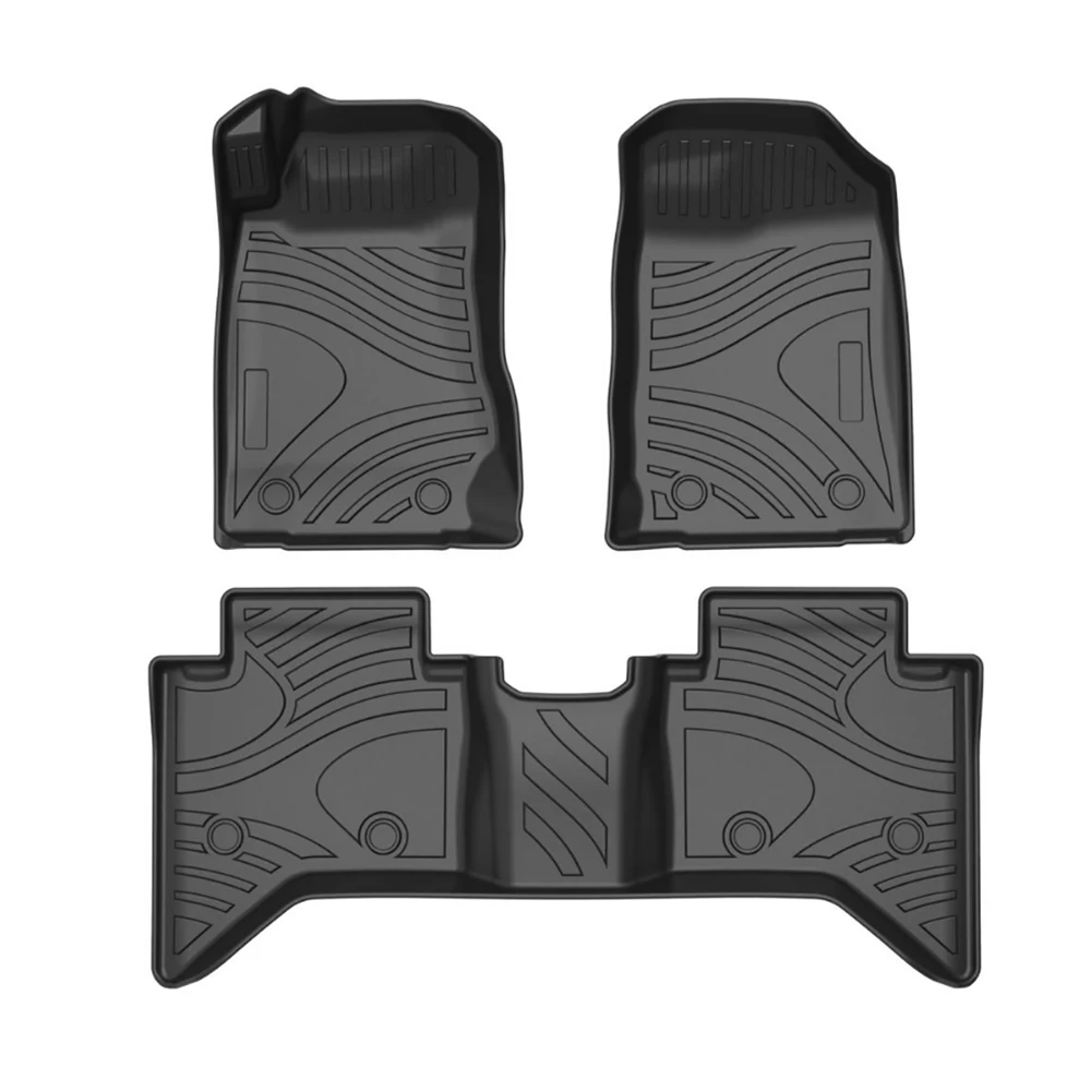 For Isuzu D-max Dmax 2014 2015 2016 2017 2018 2019 Car Waterproof Non-slip Floor Mat TPE Car Floor Mats Modified Accessories