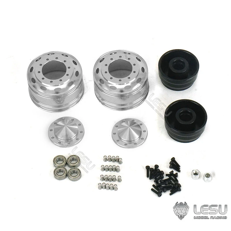 LESU Modell-Vorderradnabe für 1/14 Tamiya American Simulation Truck Modellspielzeug CNC Metall W-2059 LKW DIY Zubehör Spielzeug – Detail 6