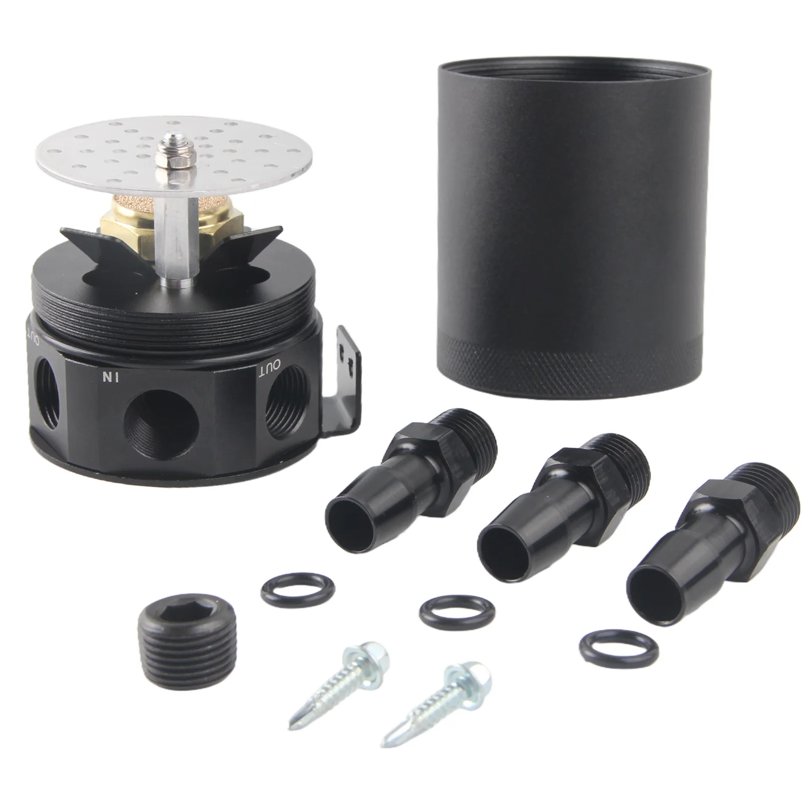 خزان زيت السيارة العالمي ذو 3 منافذ من الألومنيوم #5