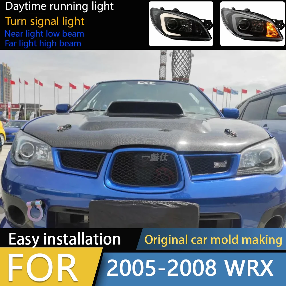 

Car Styling for Subaru Headlight WRX 2005-2012 Impreza Headlamps DRL Turn Signal High Beam Projector Lens