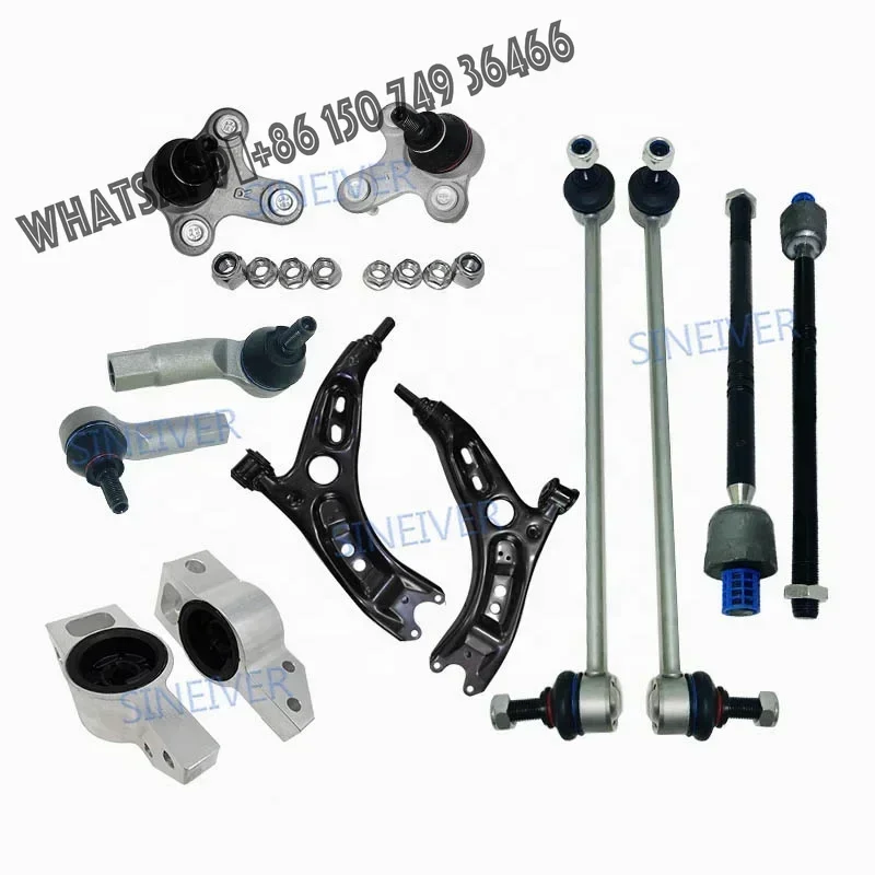 Factory For Audi A3 Q3 Seat WV JETTA GOLF PASSAT TIGUAN 1K0423811 Sale Car Suspension System Front Control Arm 12 Pieces Set