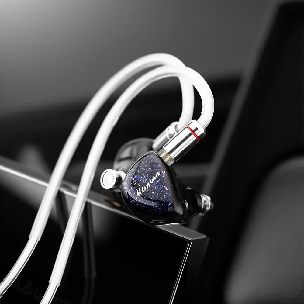 QoA Mimosa 1 DD +1 Planar IEMs In Ear HIFI Wired Earphone Music Monitor Headphone with 0.78 2pin Cable 3.5/4.4mm Plug