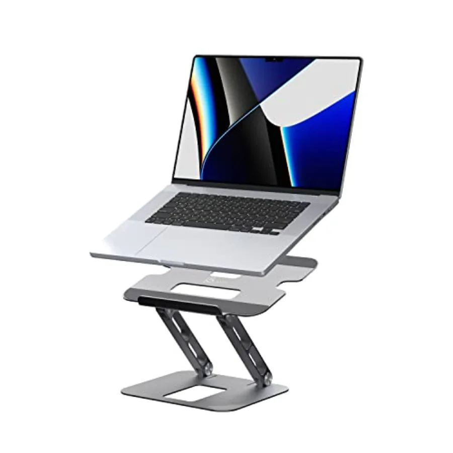 Multi-Angle Aluminum Laptop Stand Ergonomic Notebook Riser Suitable for MacBook Dell HP Lenovo Fits Most laptops up to 16