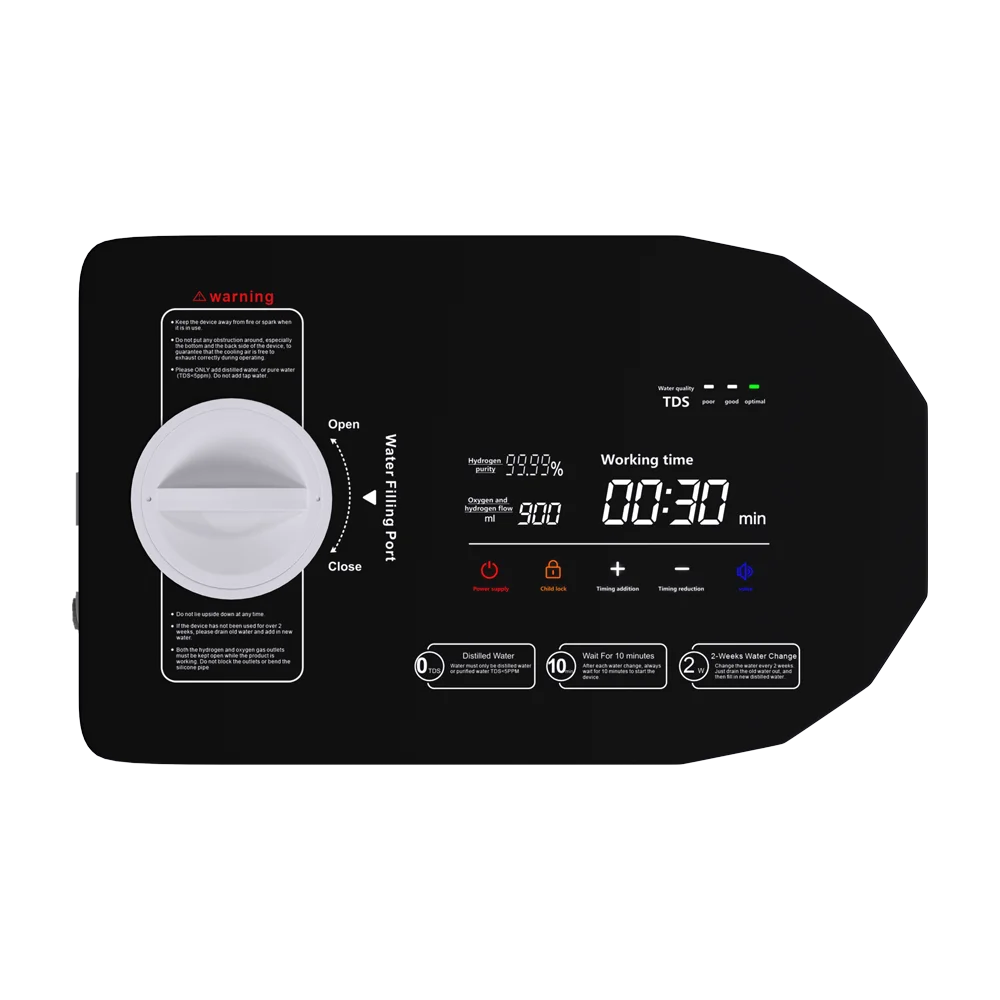 Factory Direct Pricing Clinical CE Passed ultra Pure HHO 900 mL Hydrogen Breathing Machine