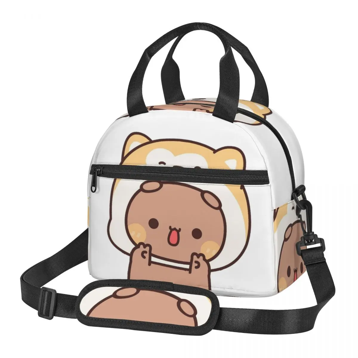 

Изолированная сумка для обеда Bear And Panda Bubu Dudu для женщин и детей, портативные коробки для еды, термосумка для обеда