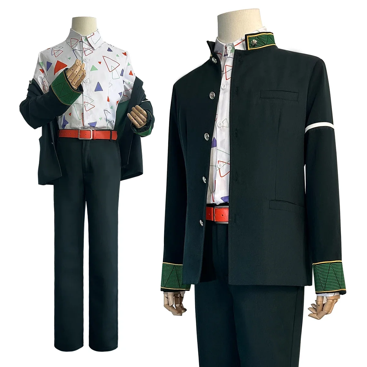 

Cosplay Wind Breaker Anime kiryu mitsuki Cosplay Costume Wig School Uniform Green Jacket Pants Shirt Belt Cos Convention