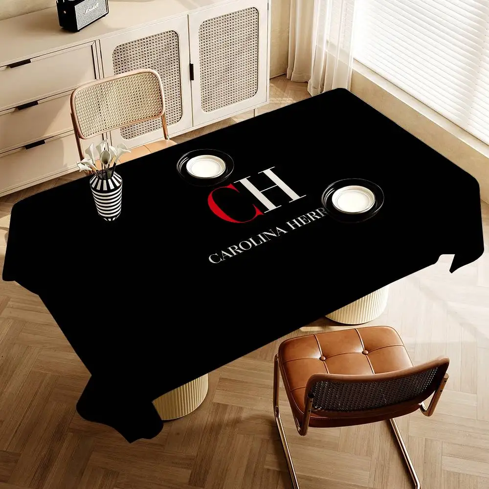 C-CarolinaS H-HerreraES Washable TableCloth for Wedding Party Dining Banquet Decoration Luxuriou Table Table Protector Cloth