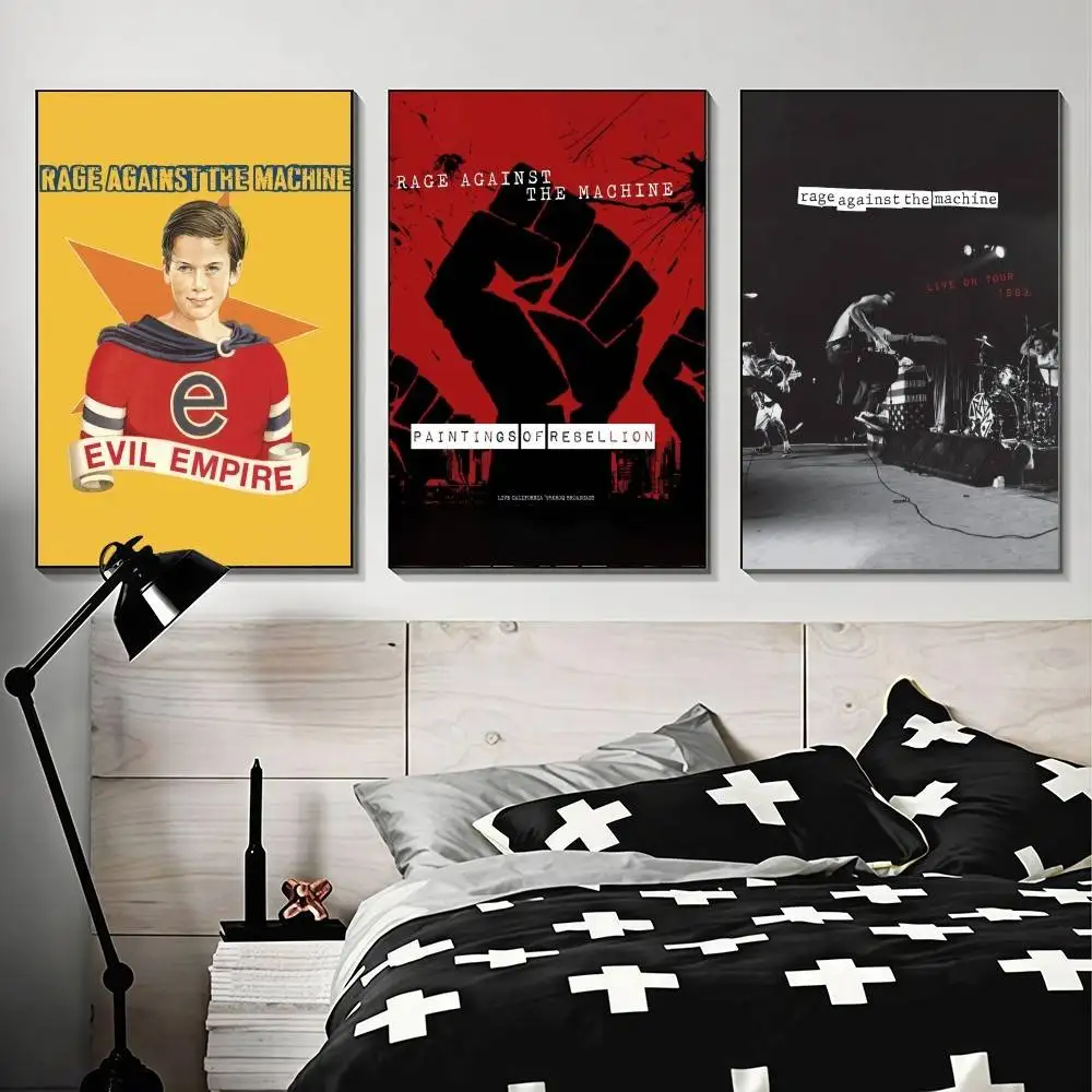 band R-Rage A-Against the Machine  high-definition poster sticker, sprucing up home and room walls, available in diverse styles.
