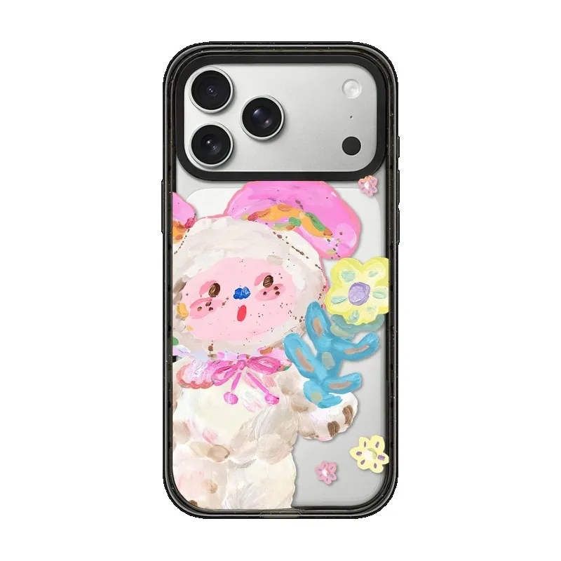 

Doll Flower Graffiti Mirror / Acrylic Magnetic Case: Compatible with IPhone 17 16 15 14 13 12 Pro Max 17 Air