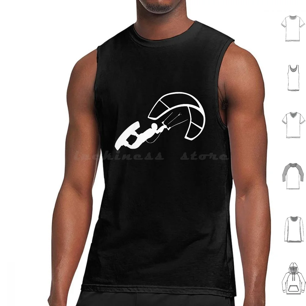 Kitesurfing Kitesurfer Tank Tops Vest Sleeveless Kitesurf Kitesurfing Kitesurfer Kiteboard Kiteboarding Kiteboarder