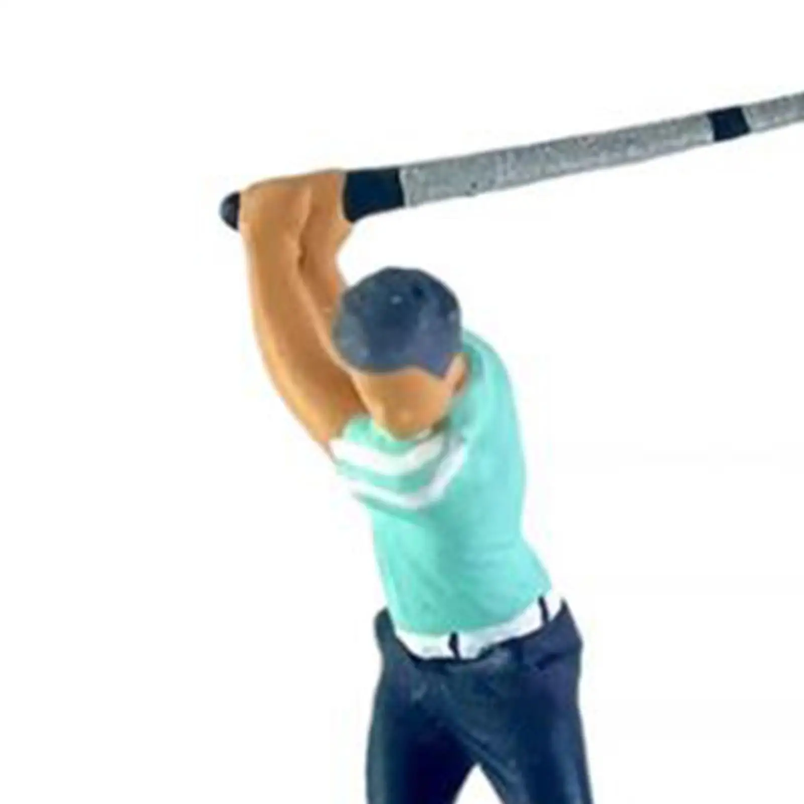 3 Stück 1/64 Menschenfiguren mit Golftasche Modell Dioramen Züge Architekturlayout S-Maßstab Film Requisiten Handbemalte Figur