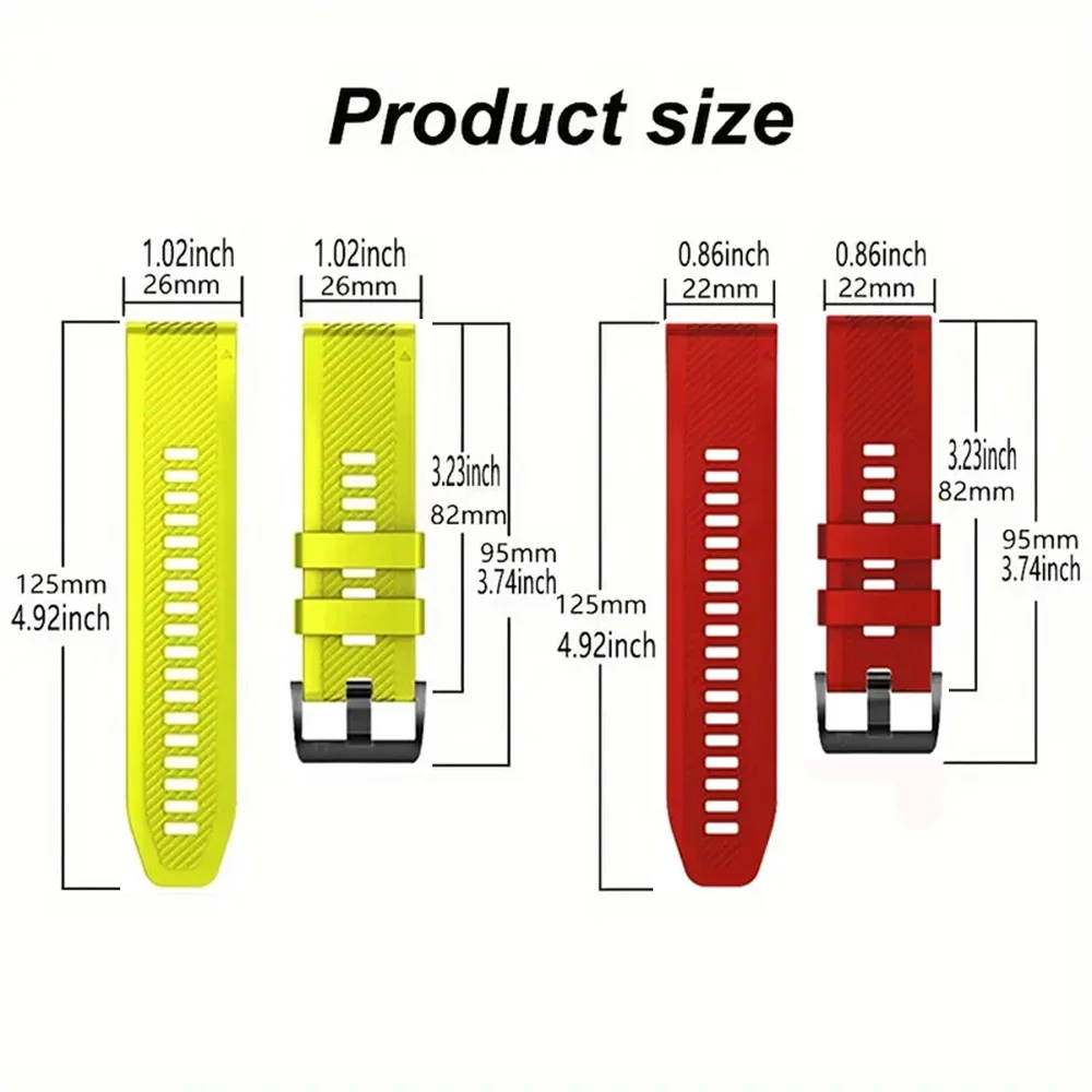 26 مللي متر 22 مللي متر حزام ساعة سيليكون ل Garmin غريزة 3 45 50 مللي متر Fenix E 8 7X 7 Pro 6X 6 Pro ساعة ذكية QuickFit معصمه سوار