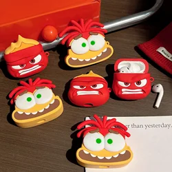 Inside Out 3D Cartoon Protective Earphone Silicone Cover For Airpods 4 Case 2024/Airpod 4 Case For Kids Girls Boys Women