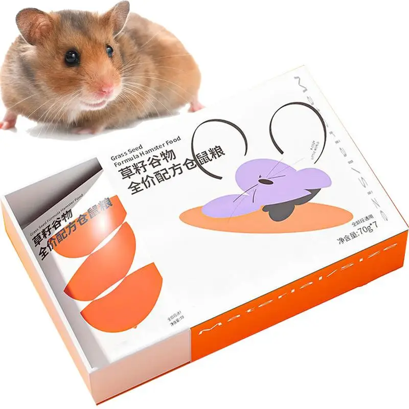 

7 bags Natural Cage Decoration Hamster Dry Food Small Animal Feed Nutrient Supplement Boost Dry Flower for Hamster Bedding