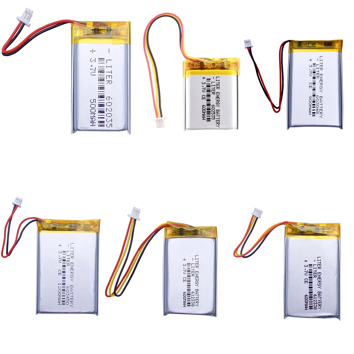 3.7V 704060 Lithium Polymer Battery for Smart Bracelet Voice Recorder GPS Tablet PC Pet Training Tool Webcam Batteries