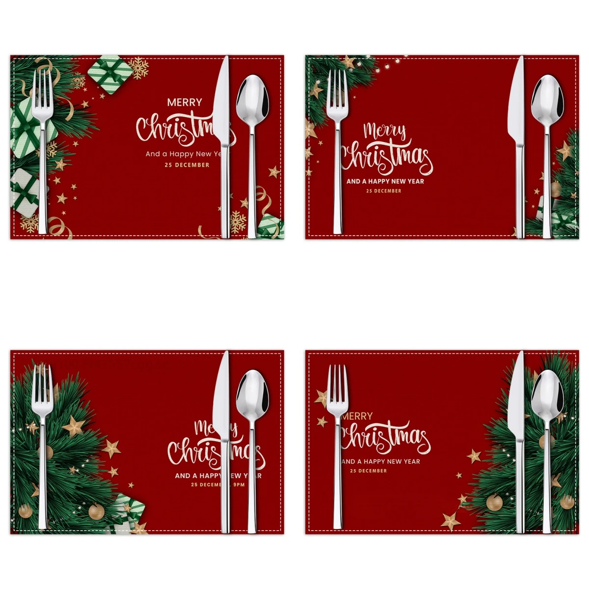 

Christmas Placemat Christmas Decorations for Home Gloves Snowman Table Mat Table Decor Christmas Party Decors Linen Table Mats