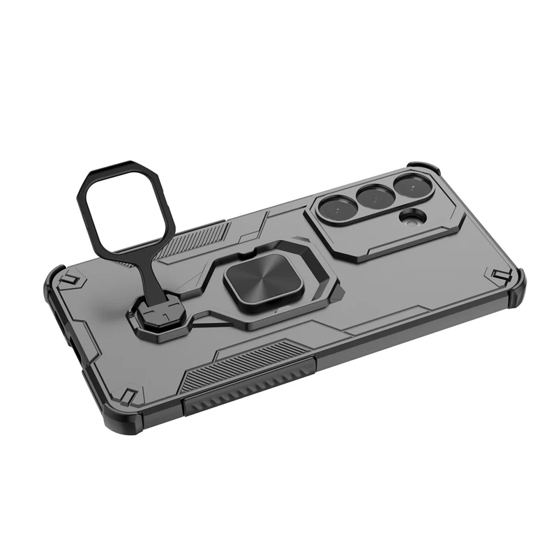 Magnetic Iron Sheet For Samsung Galaxy S26 Case King Kong Metal Kickstand For Samsung Galaxy S26 Plus 5G чехол Funda Back Cover