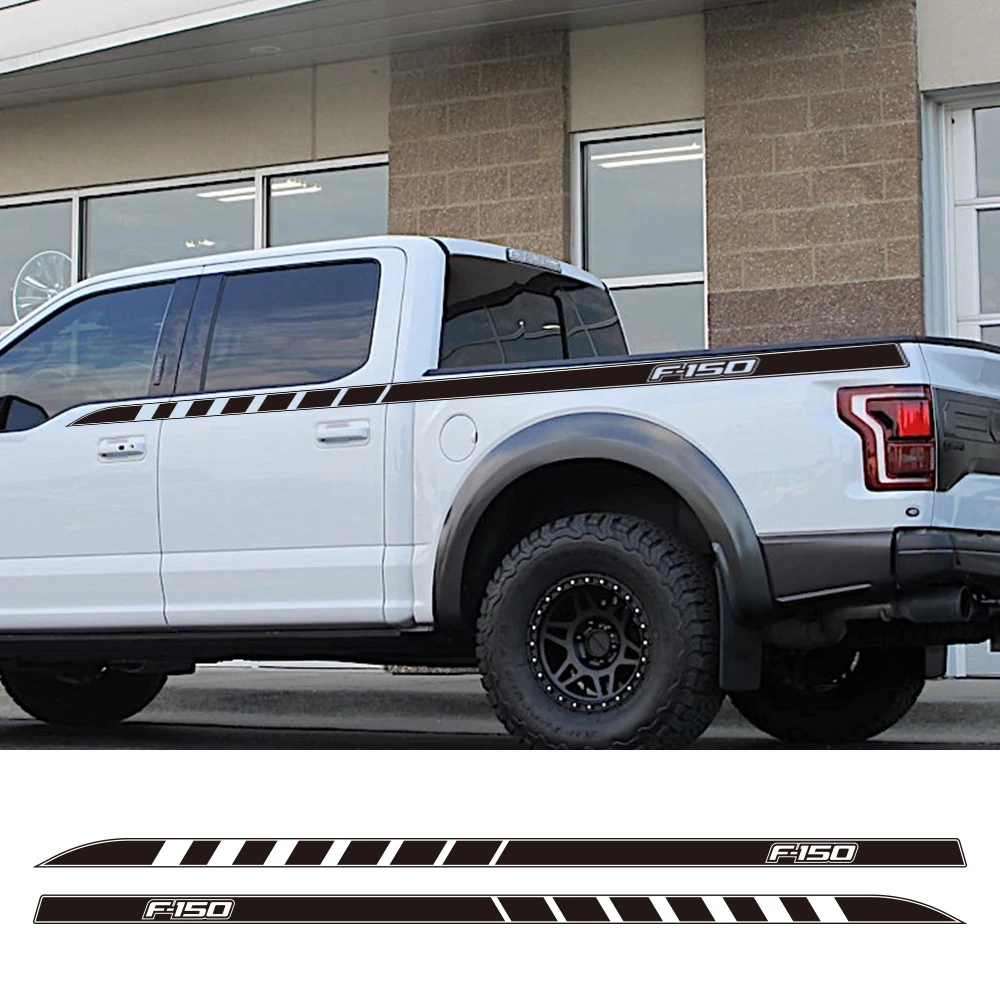 

Pickup Door Side Decor Stickers For Ford F150 F 150 Raptor XTL Truck Waist Line Graphics Stripes Decals Cover Auto Accessories