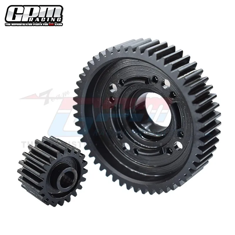 GPM Medium Carbon Steel Center Diff Output Gear 51T and Input Gear 20t for Traxxas X-Maxx 6S 8S XRT