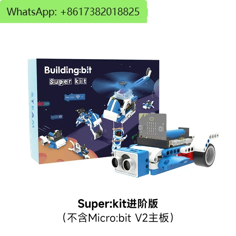 Bloque de programación Microbit Robot Sensor Kit Gráfico Python Car Education