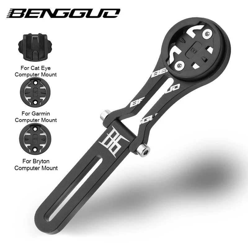AliExpress BENGGUO Bicycle Computer Mount Aluminium Alloy For Garmin/Cateye/Bryton Etc MTB Road Bike Handlebar Extender Bike Accessories