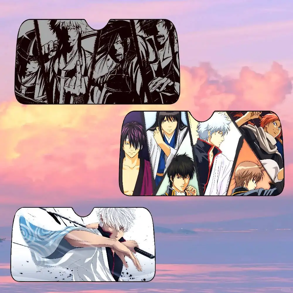 Anime G Gintama parasol de coche cubiertas de parasol de coche cubierta Universal parabrisas visera plegable