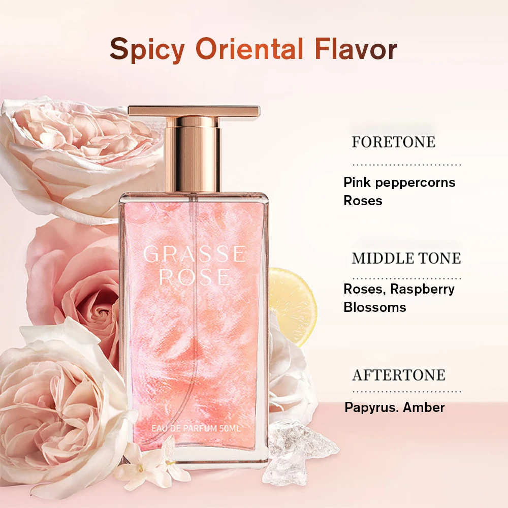 

Women's Grass Rose Perfume Eau De Toilette Refresh Lasting Perfumes Floral Elegance Of Rose Freesia And Chamomile Pefect Gifts