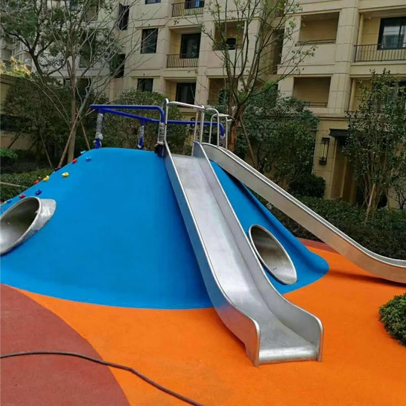 2026 High Quality 304 Stainless Steel Straight Slide Custom Outdoor for Amusement Park Children Scenic Play Direct From Factoryp
