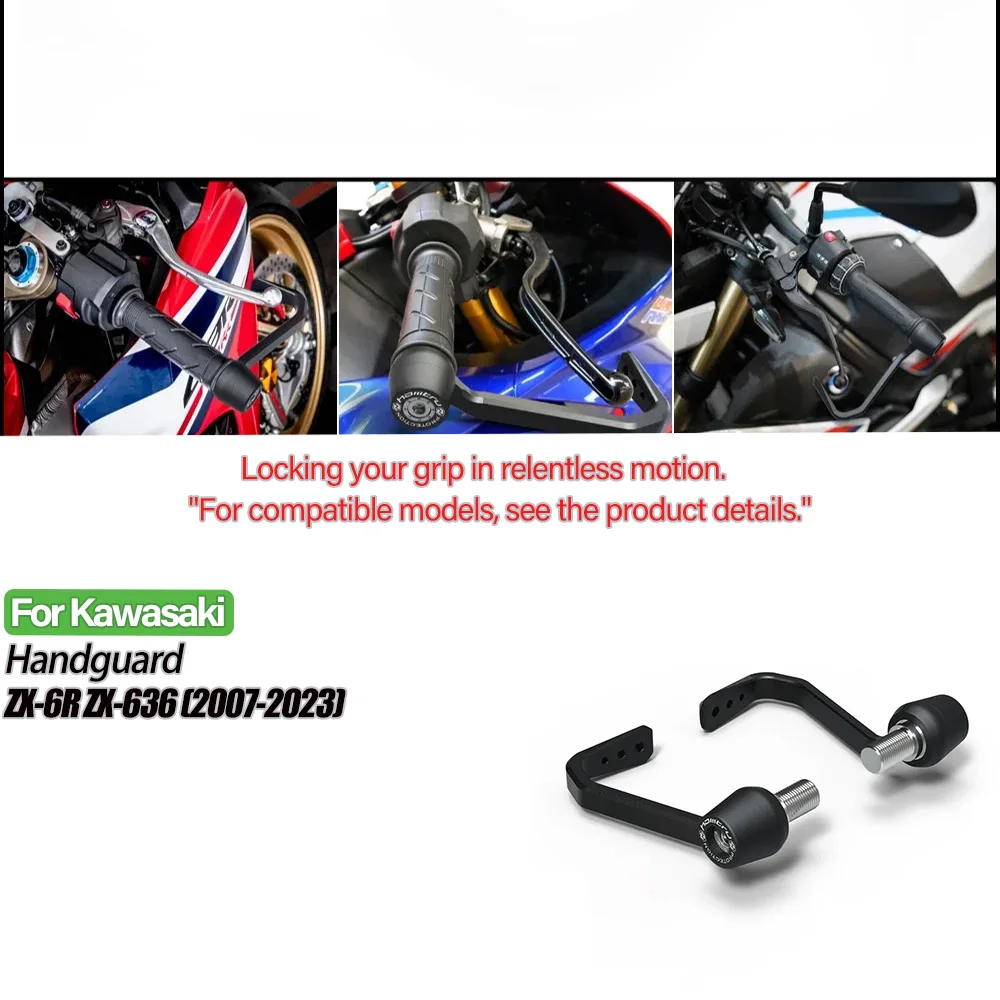 

Motorcycle hand guards For Kawasaki ZX-6R Ninja 636 ZX6R Ninja636 2019-2023 Brake And Clutch Lever Protector Kit Handlebar Guard