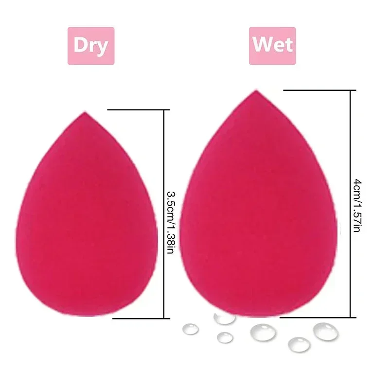 إسفنجة مكياج صغيرة 6 قطعة/الوحدة إسفنجة بودرة تجميل للمكياج كونسيلر كريم أساس سائل منتفخ لمستحضرات التجميل إسفنجة مكياج