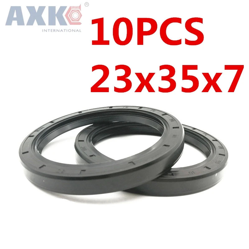 

AXK 10 шт. TC23x35x7 сальник скелетона 23*35*7 уплотнения высококачественные уплотнения радиальные уплотнения вала