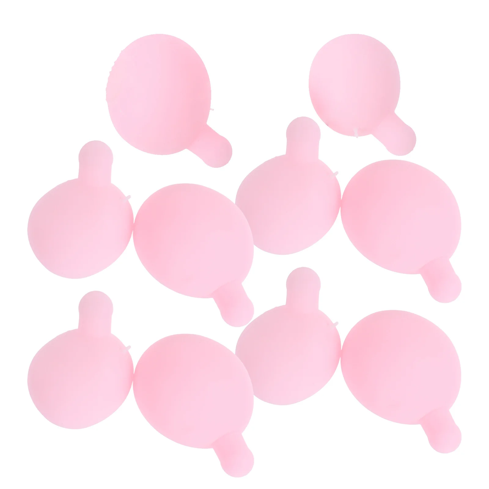 12 Stück Press-Blaseneinsatz, rosa Silikon-Innenkern, Ersatzbälle, DIY-Blasenblasen-Squeeze-Einsätze für Stressabbau und