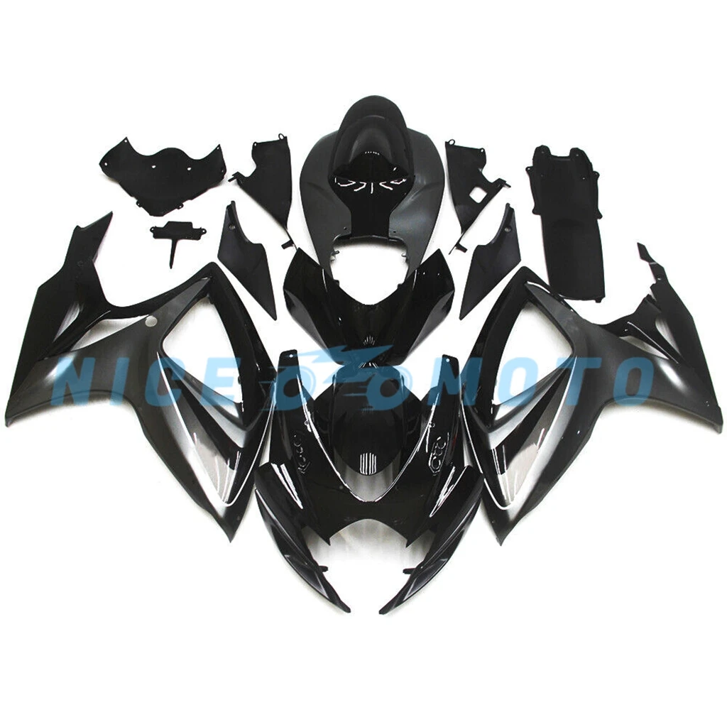 100% ZXMT Body Shell For GSXR600 750 2006 2007 GSXR750 06 07 GSXR 600 Full Motorcycle Fairing kit Gray Black