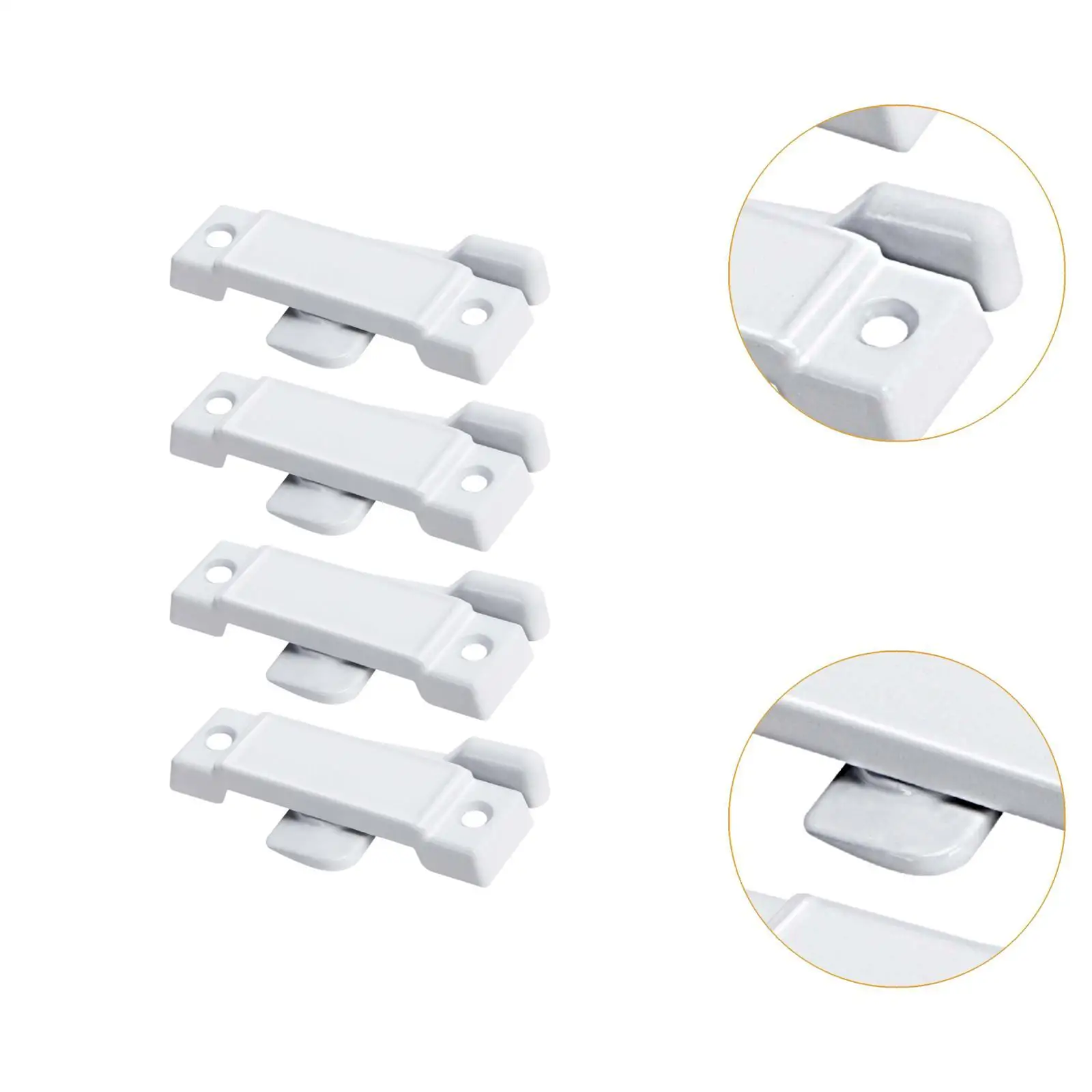 Window Safe Locks 2-1/4 Inch Zinc Alloy Sash Window Locks with Keeper for Child Kitchen Home Protection