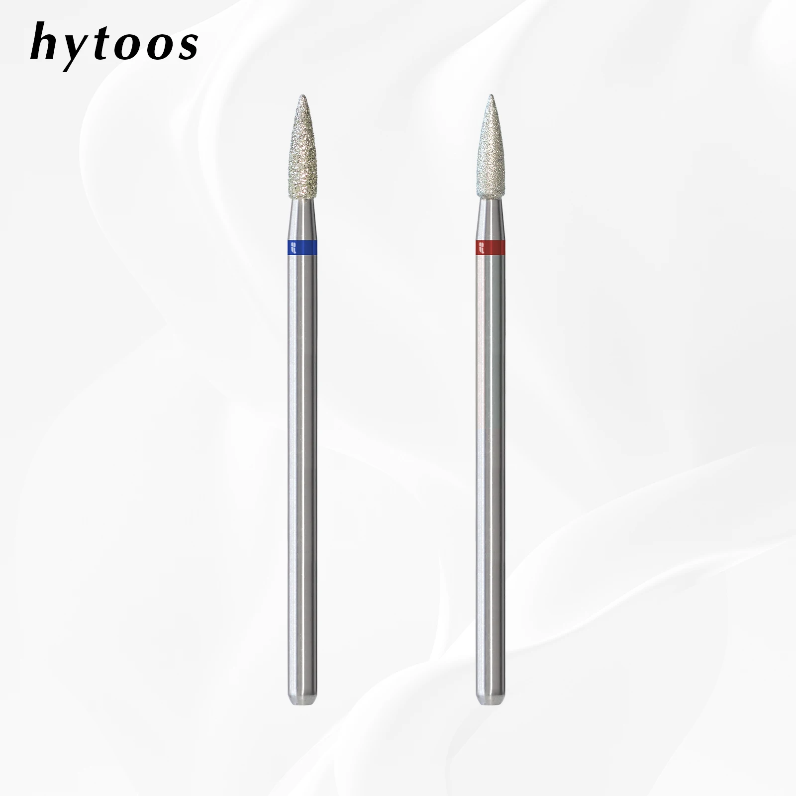 

HYTOOS Sharp Conical Diamond Drill Bits 3/32'' Cuticle Cleaner Under Nail Dead Skin Remover Safety Manicure Pedicure
