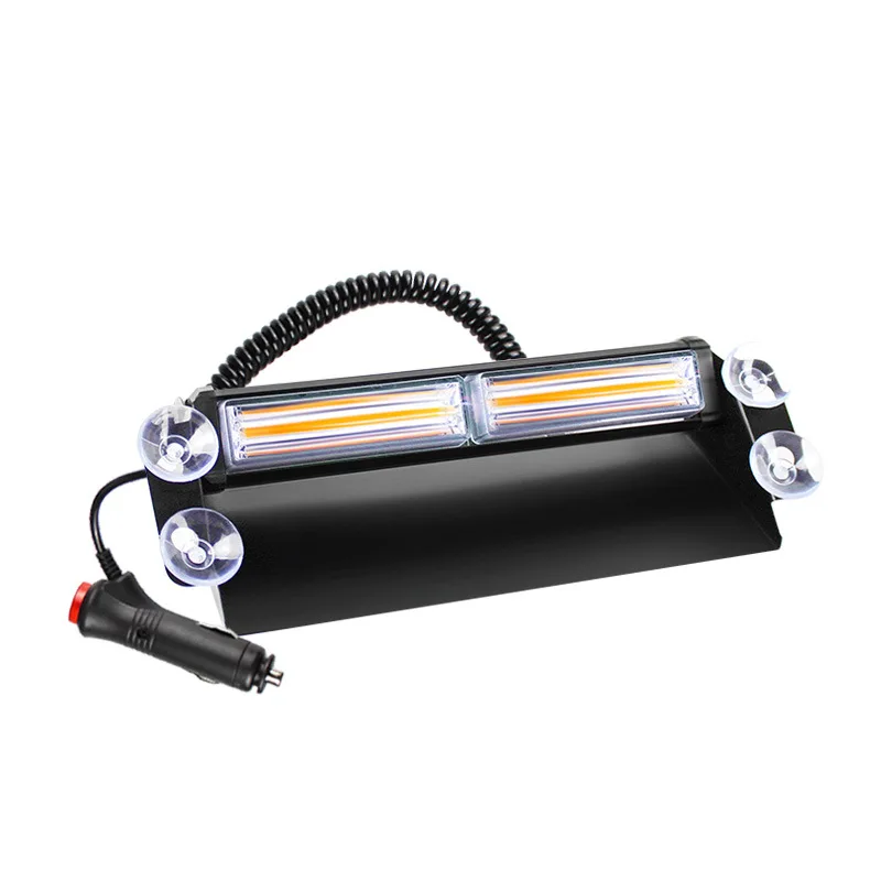 KOOJN 12-24V COB anteriore pala luce auto parabrezza anteriore ventosa luce auto esplosione luce di avvertimento corsia luce stroboscopica