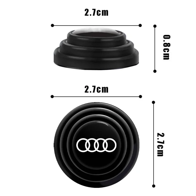 6/12pcs Car Door Shock Absorbing Gasket Trunk Sound Insulation Sticker Accessories Suitable For Audi A3 A4 A5 A6 A7 B5 B6 C5 C6