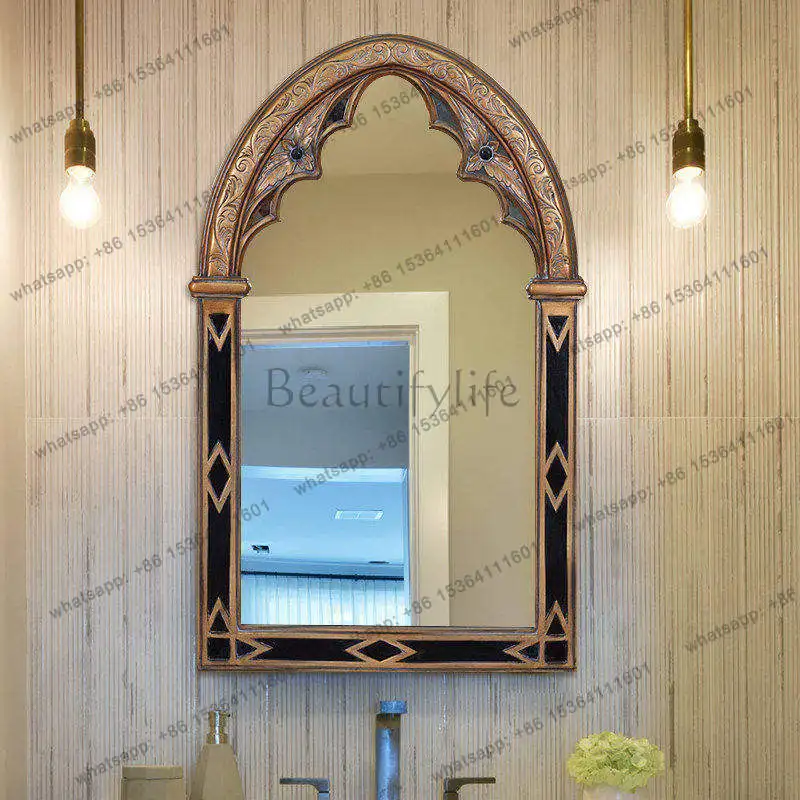 Hot Selling Products Aesthetic Standing Decorative Mirrors Star Girls Wall Bathroom Makeup Mirror Nordic Luxury Funky Spiegel Wa