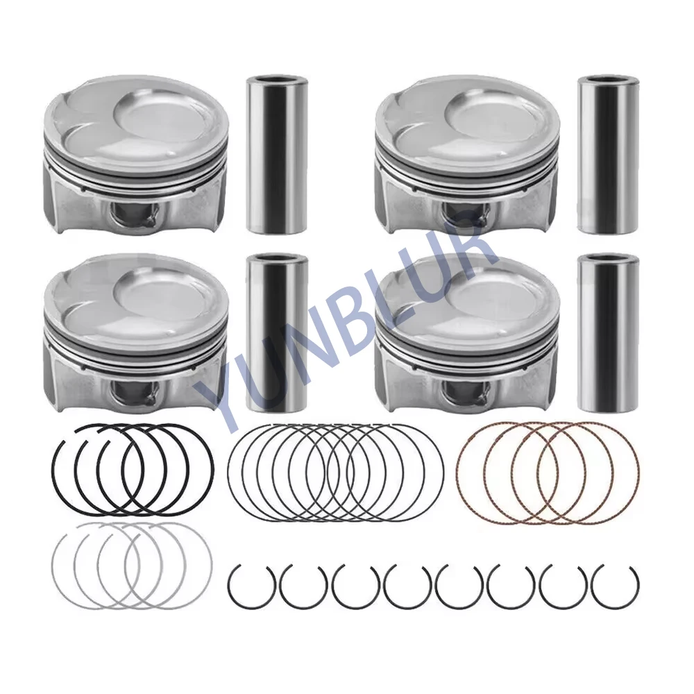 STD 0.5 Engine Parts Piston & Rings Set Fit 2.0 L L4 Gas G4NC For 11-19 HYUNDAI i40 ix35 KIA CARENS SPORTAGE OE 23410-2E200
