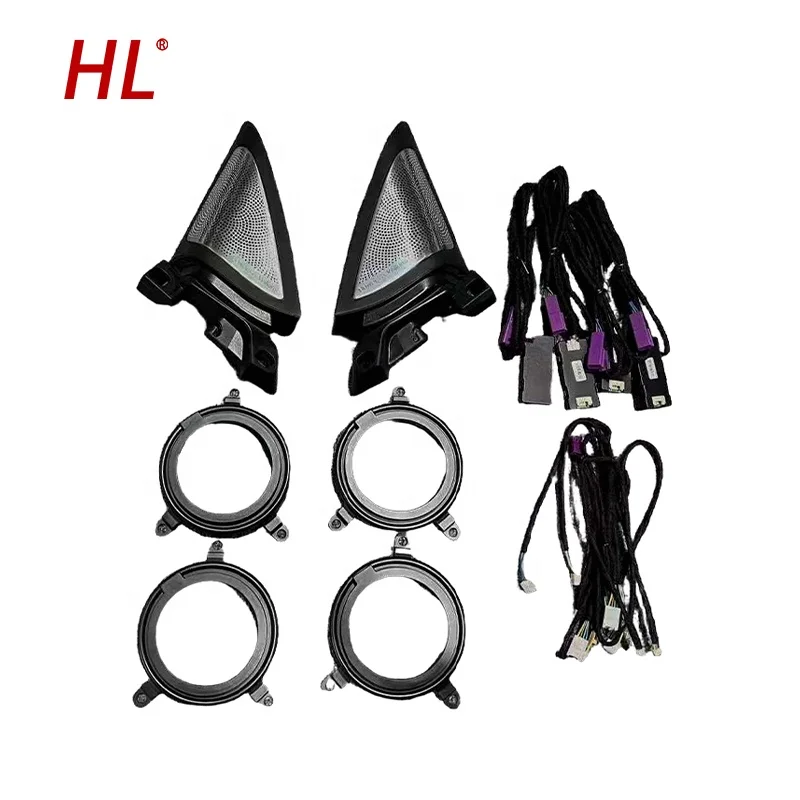 اكسسوارات السيارات المخصصة والجملة Led أضواء Interio المتكلم غطاء مضيئة لسيارات BMW 4 Series I4 M4 G22 G23 G26 G82 #2